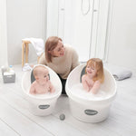 Shnuggle Toddler Bath, White/Slate Grey