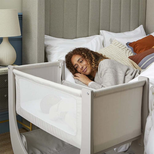 Shnuggle Air Lite Bedside Crib, Taupe