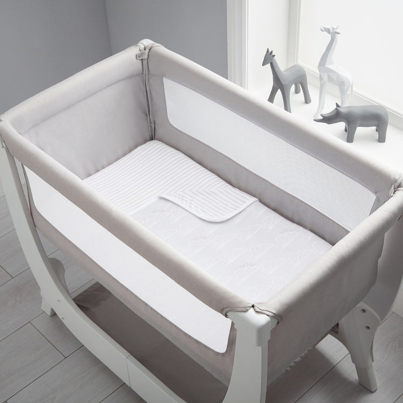 Shnuggle Air Crib Bedding Set, Grey