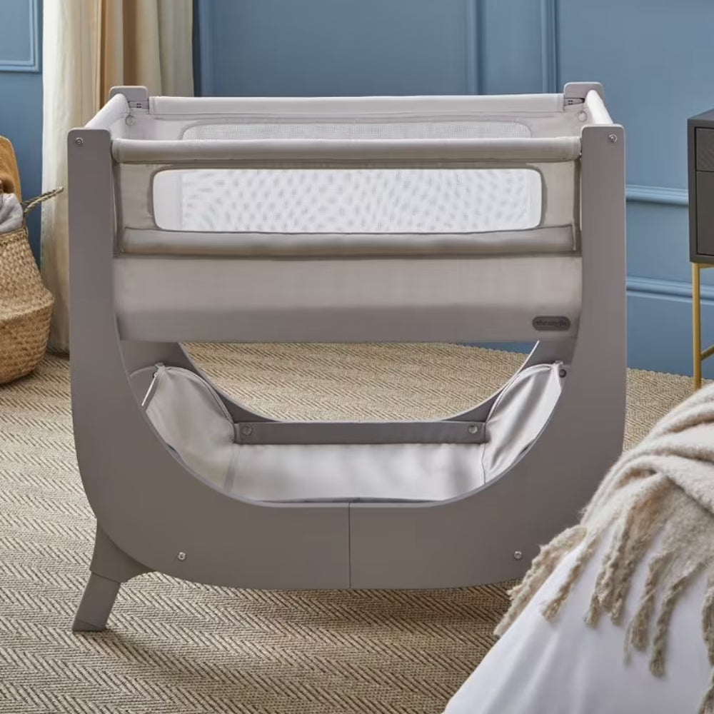 Shnuggle Air Lite Bedside Crib, Taupe