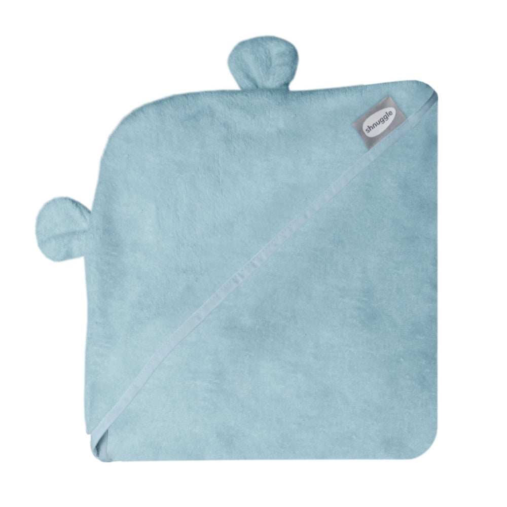 Shnuggle Wearable Towel With Ears, Blue