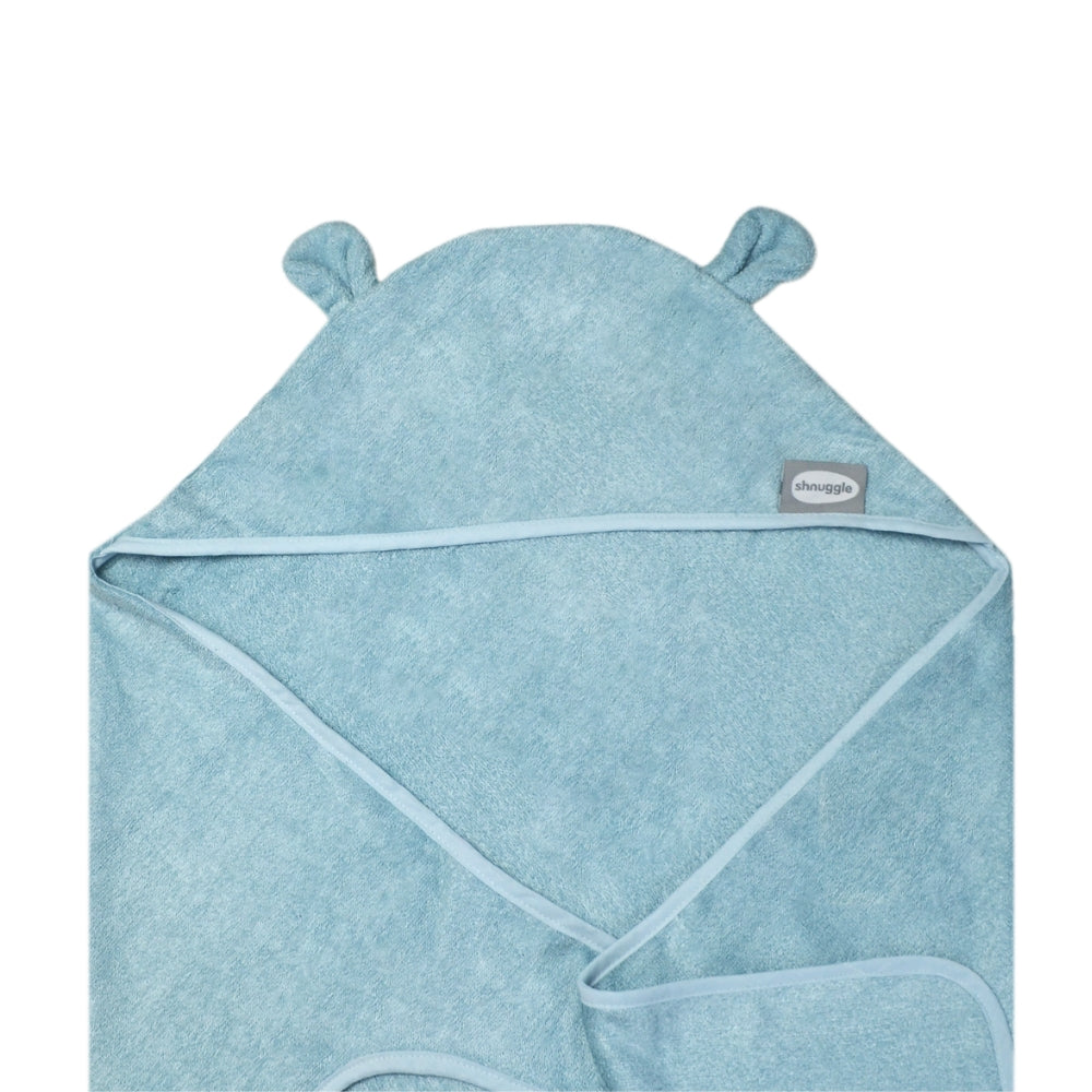 Shnuggle Wearable Towel With Ears, Blue