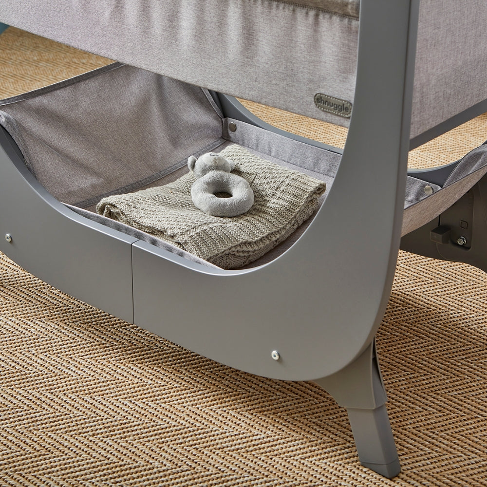 Shnuggle Air Lite Bedside Crib, Grey