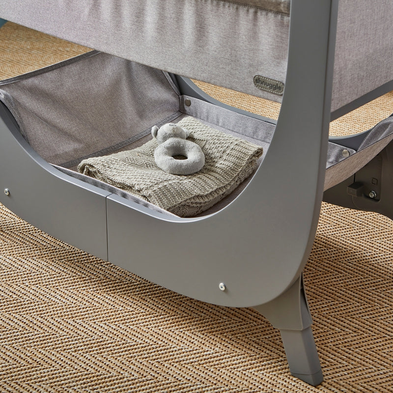 Shnuggle Air Lite Bedside Crib, Grey