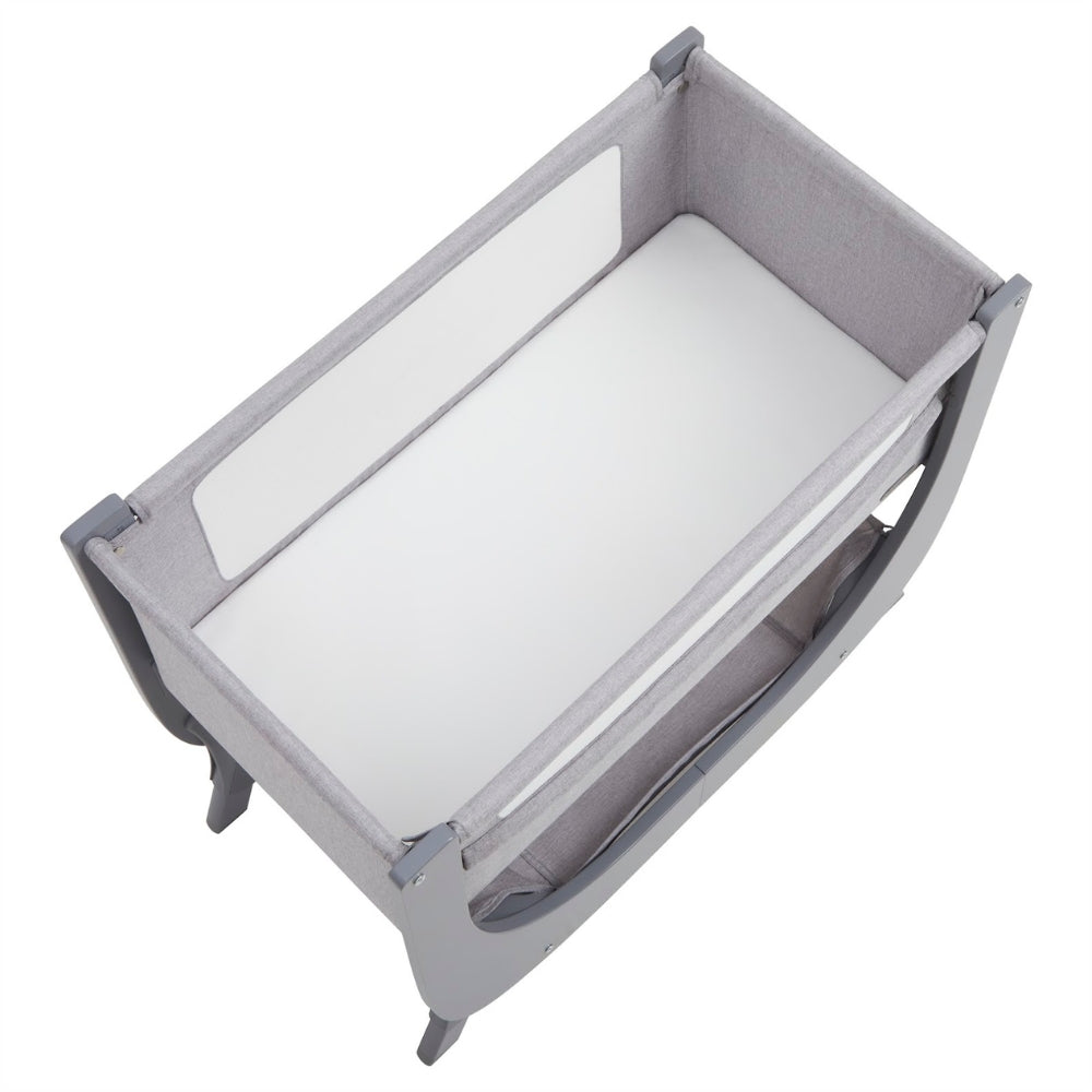 Shnuggle Air Lite Bedside Crib, Grey