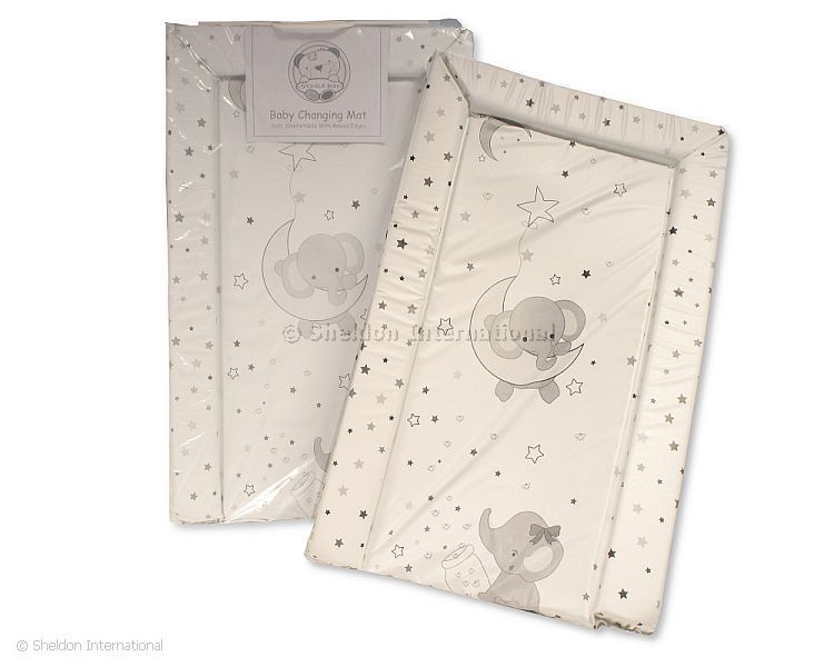 Snuggle Baby Changing Mat Grey Elephant