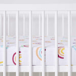 Snüz 2pc Cot/Cotbed Sheets, Multi Rainbow