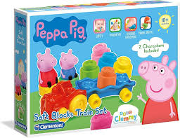 Soft Clemmy Peppa Pig Soft Blocks Train Set