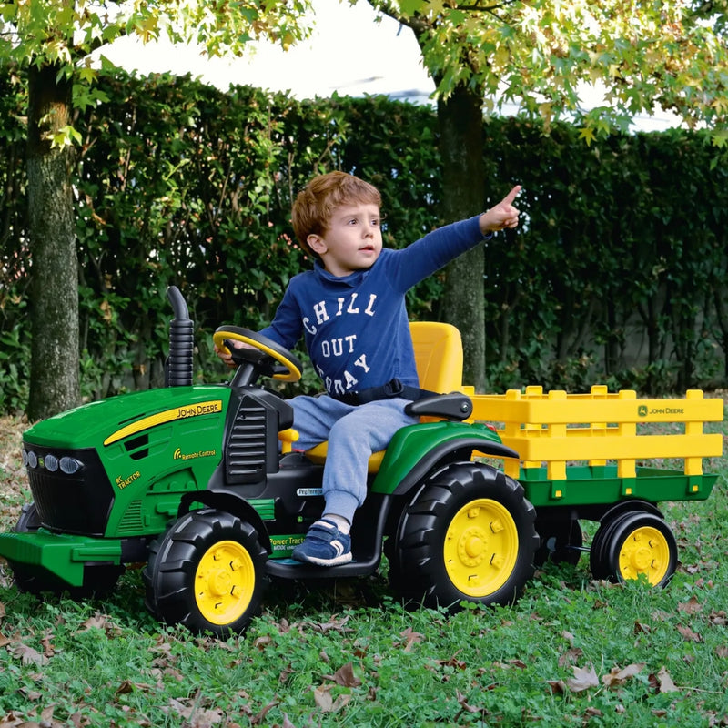 Peg Perego 12v John Deere RC Tractor & Trailer