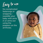 Tommee Tippee 2.5TOG Swaddle Bag (0-3m) - Ochre Leaf