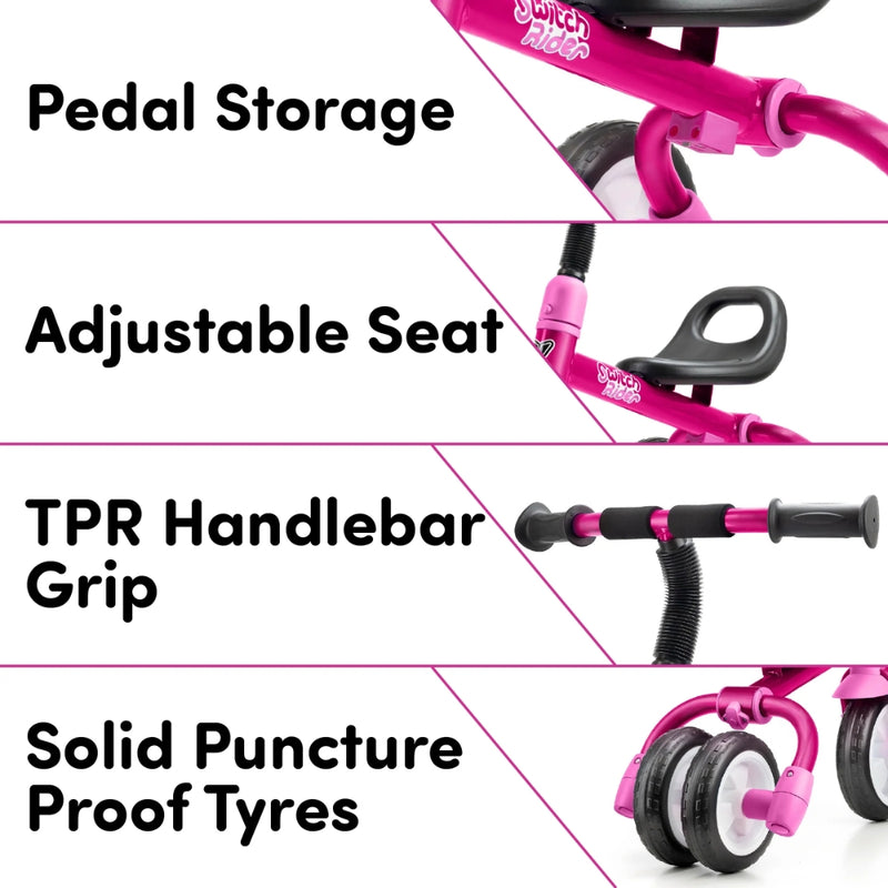 Xootz Switch Rider 5-in-1 Balance Trike
