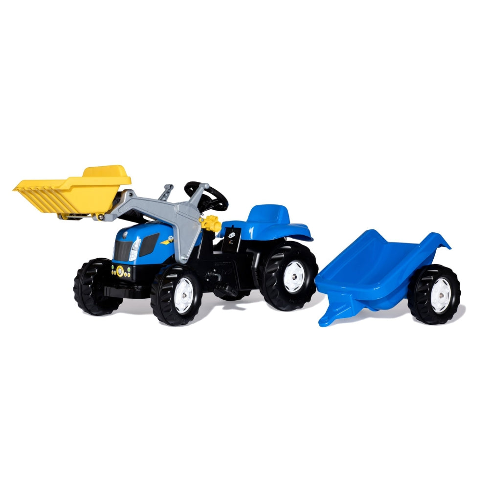 Rolly Kid New Holland Tractor, Front Loader & Trailer