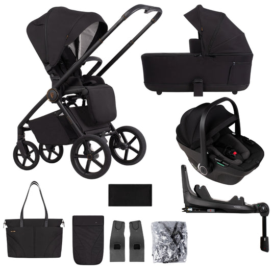 Venicci Claro 2 Noir 4-in-1 Bundle - with Tiago Black