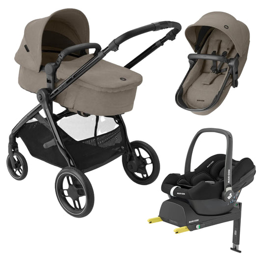 Maxi Cosi Zelia 3 Luxe - with Maxi Cosi Cabriofix