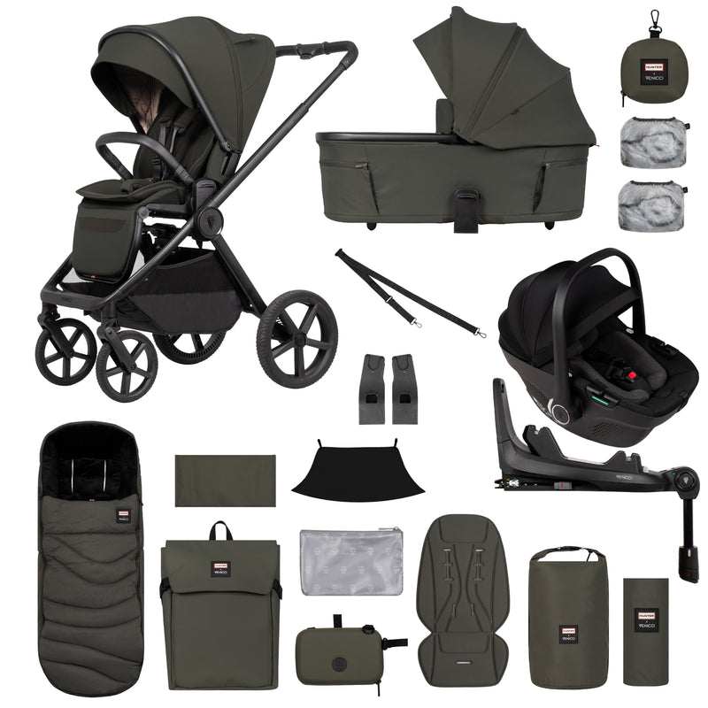 Venicci x Hunter Upline 3 4-in-1 Bundle, Dark Olive