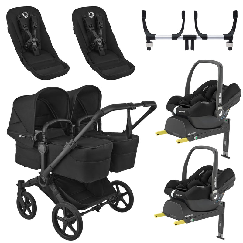 Bugaboo Donkey 6 Twin Bundle w/Maxi Cosi Cabriofix Car Seats