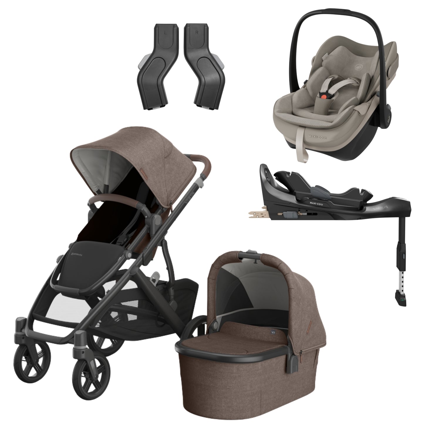 UPPAbaby Vista V3 - with Maxi Cosi Pebble Slide Pro
