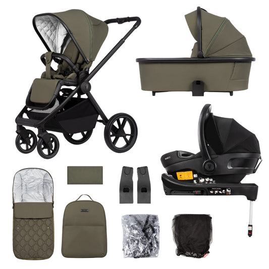 Venicci Tinum Edge 3-in-1 w/ Engo Car Seat, Moss