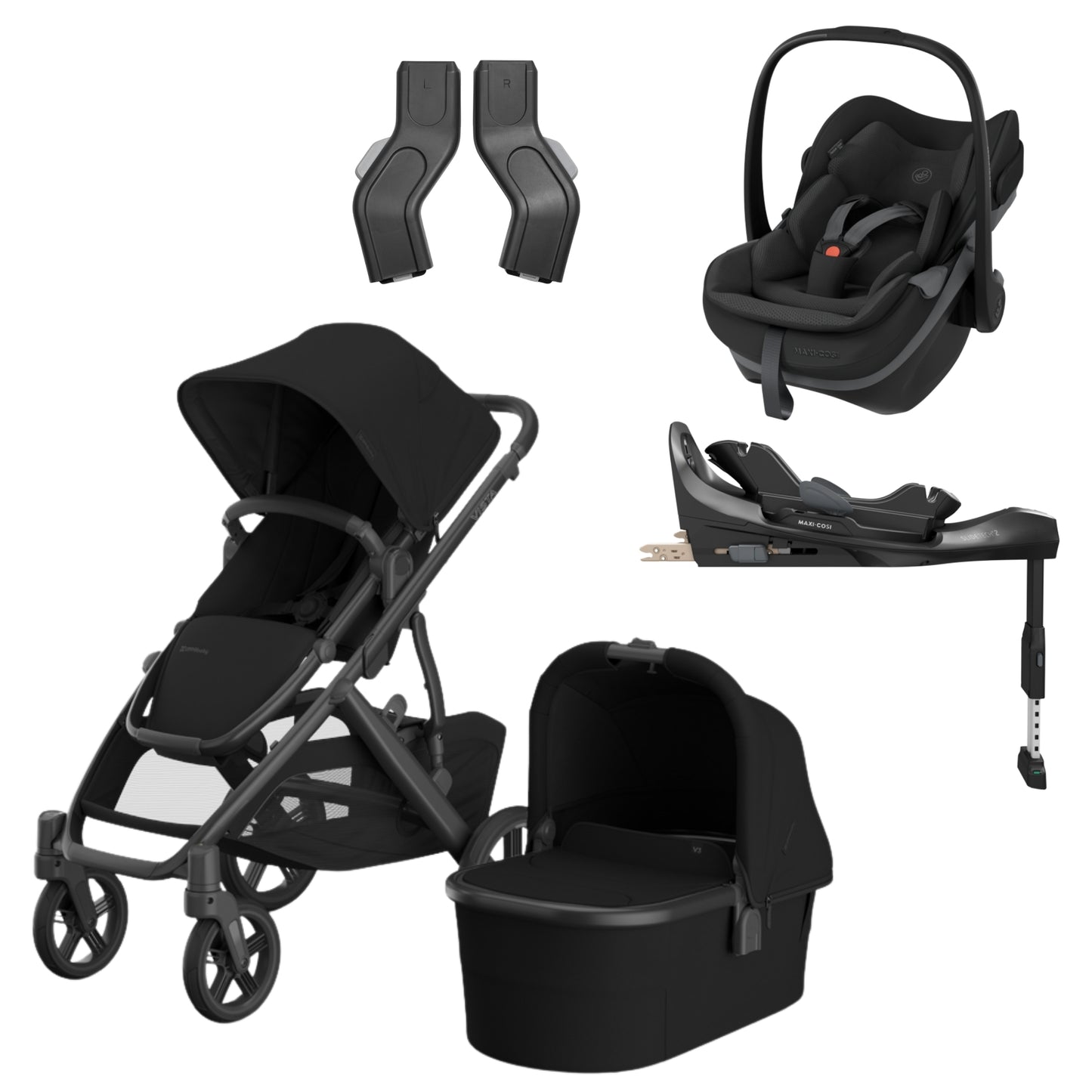 UPPAbaby Vista V3 - with Maxi Cosi Pebble Slide Pro