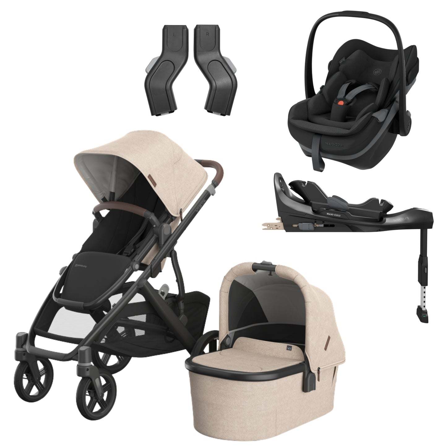 UPPAbaby Vista V3 - with Maxi Cosi Pebble Slide Pro