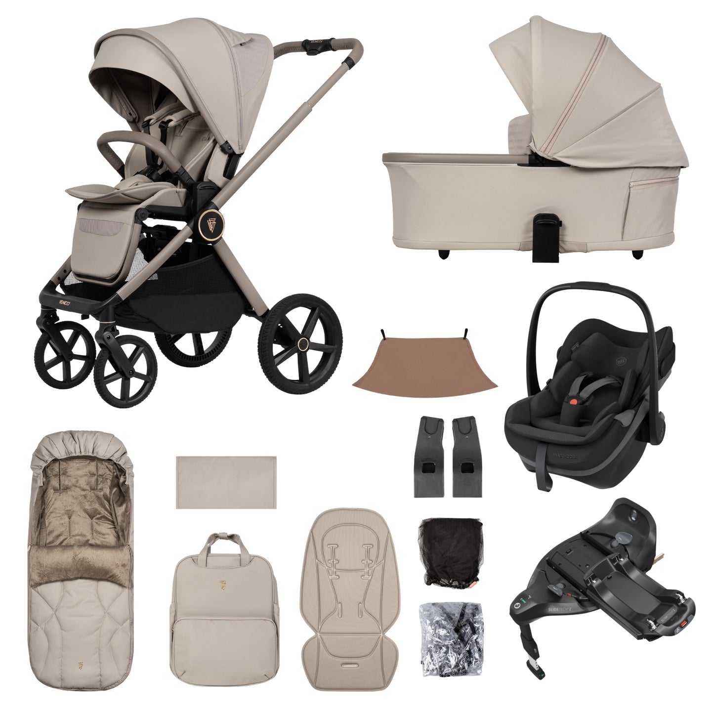 Venicci Upline 3 - with Maxi Cosi Pebble Slide Pro