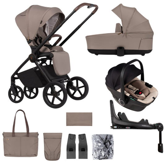 Venicci Claro 2 Almond 4-in-1 Bundle - with Tiago Beige