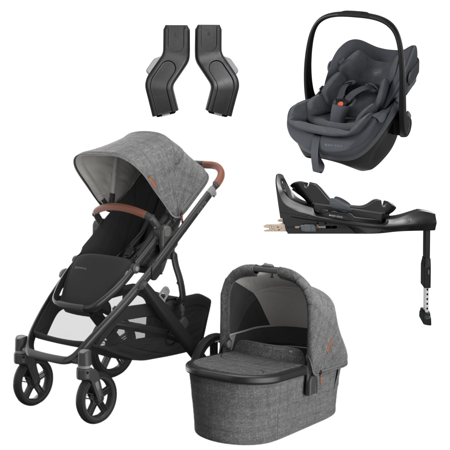 UPPAbaby Vista V3 - with Maxi Cosi Pebble Slide Pro