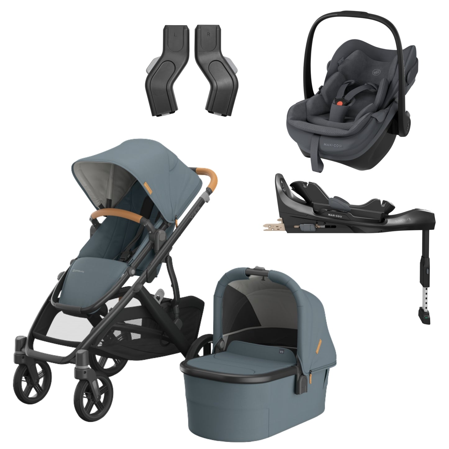UPPAbaby Vista V3 - with Maxi Cosi Pebble Slide Pro