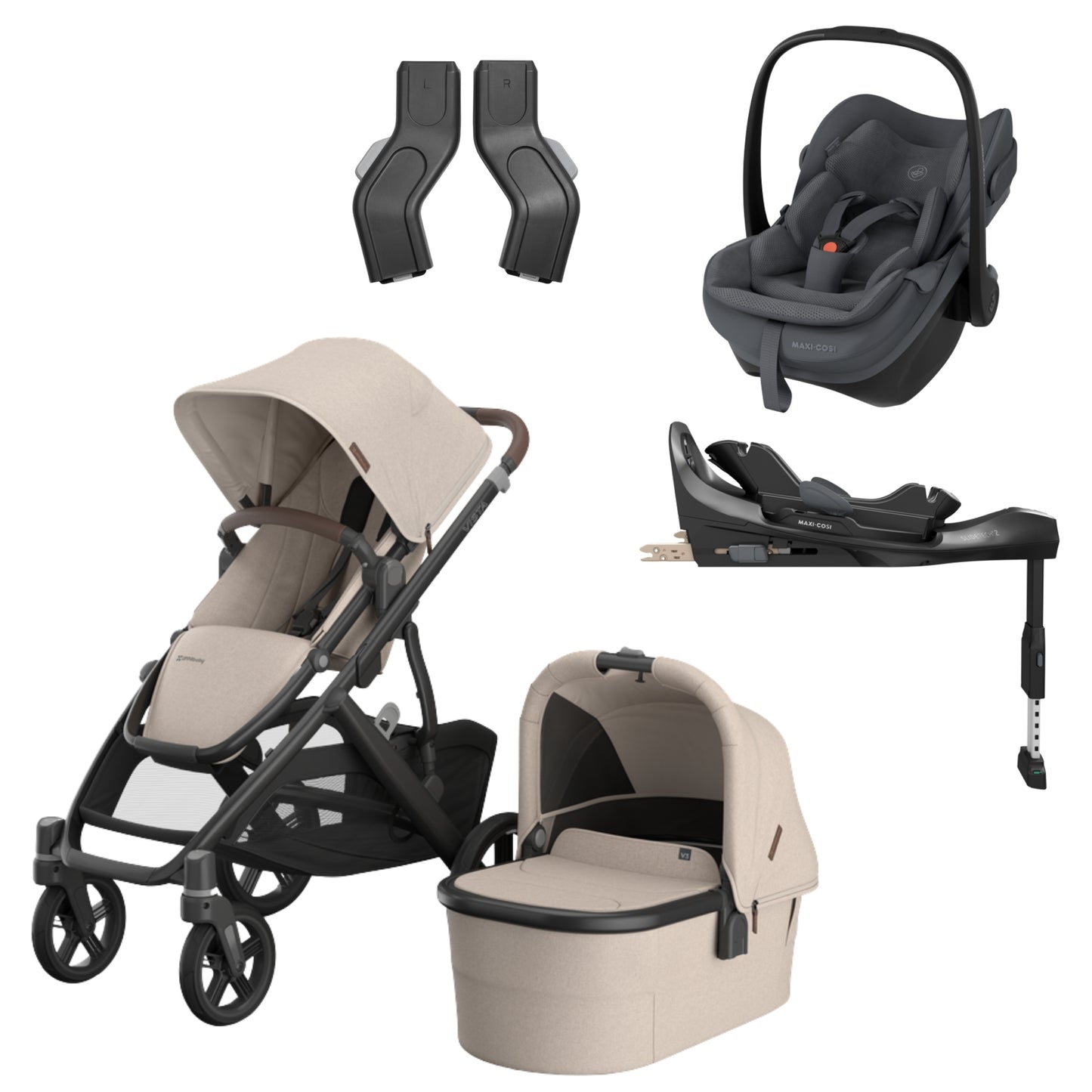 UPPAbaby Vista V3 - with Maxi Cosi Pebble Slide Pro