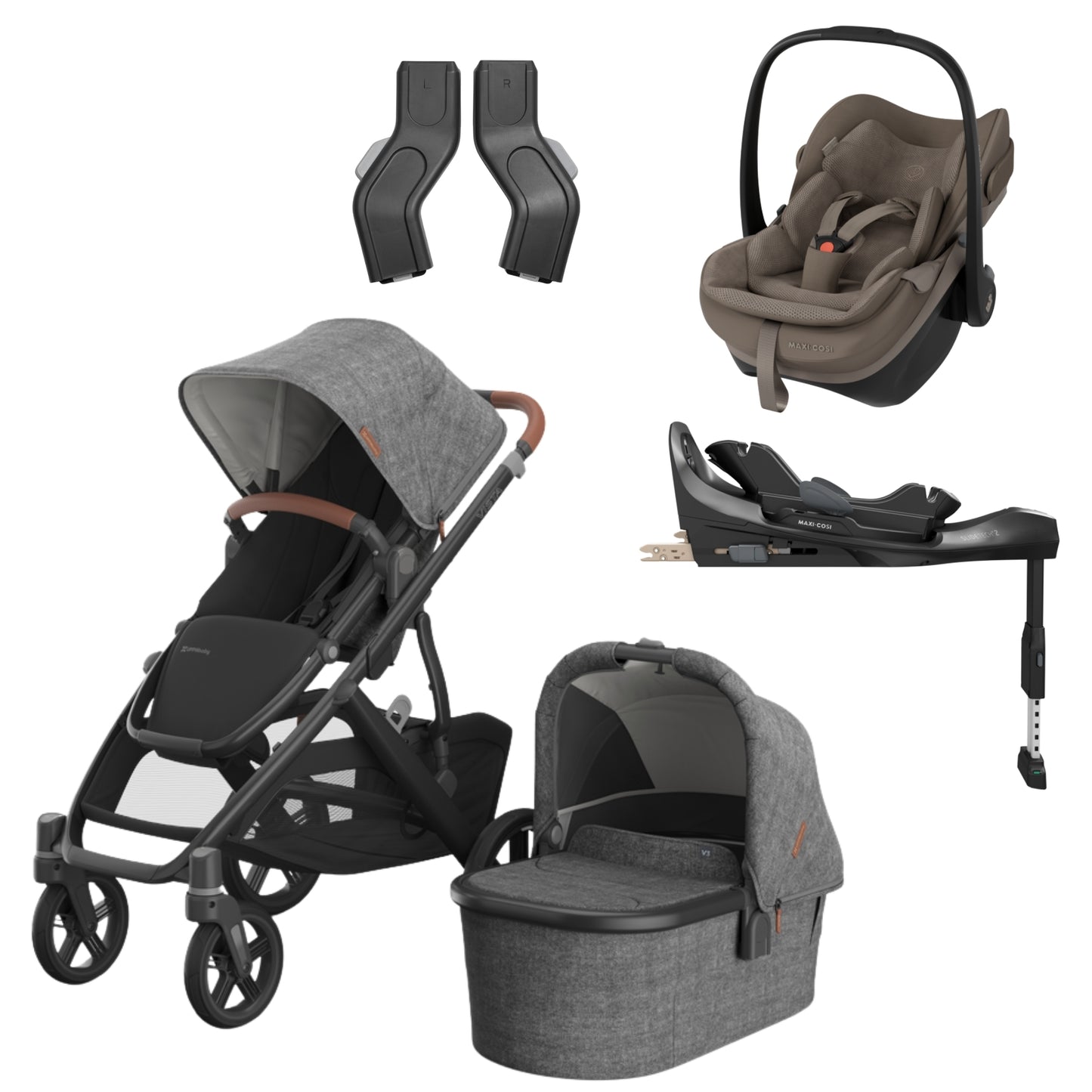 UPPAbaby Vista V3 - with Maxi Cosi Pebble Slide Pro