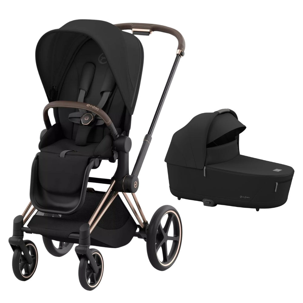 Cybex Priam Stroller & Carrycot, Rose Gold
