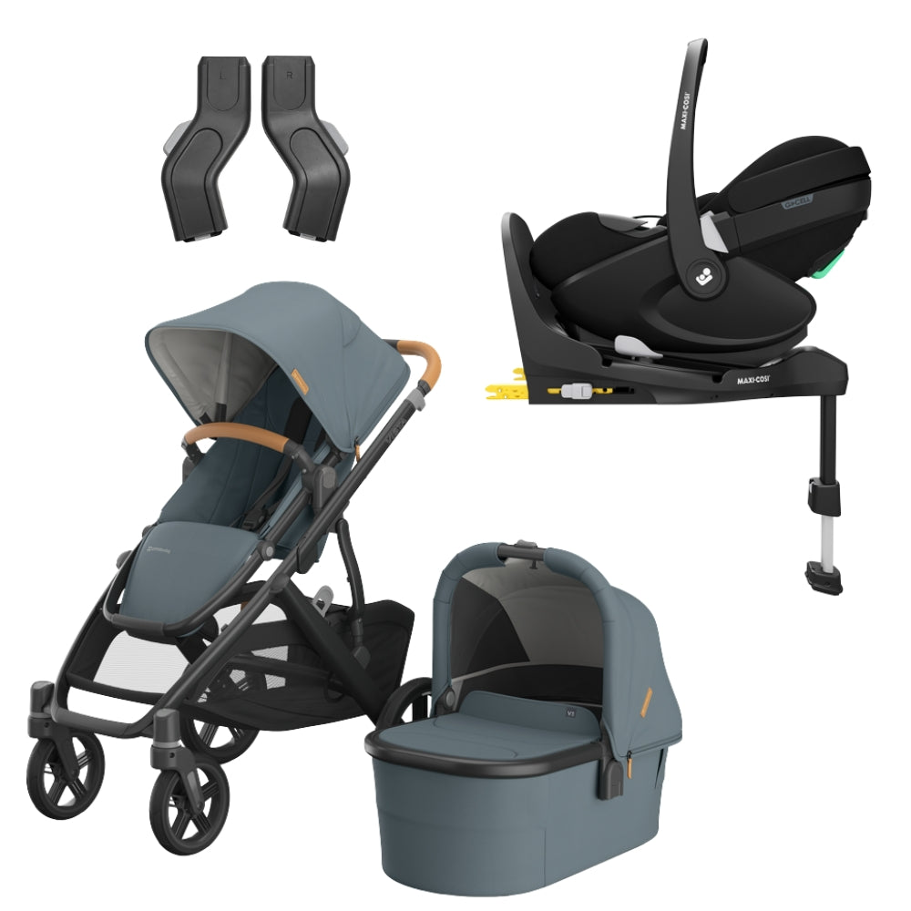 UPPAbaby Vista V3 Bundle w/Maxi Cosi Pebble 360 Pro² Car Seat & Base