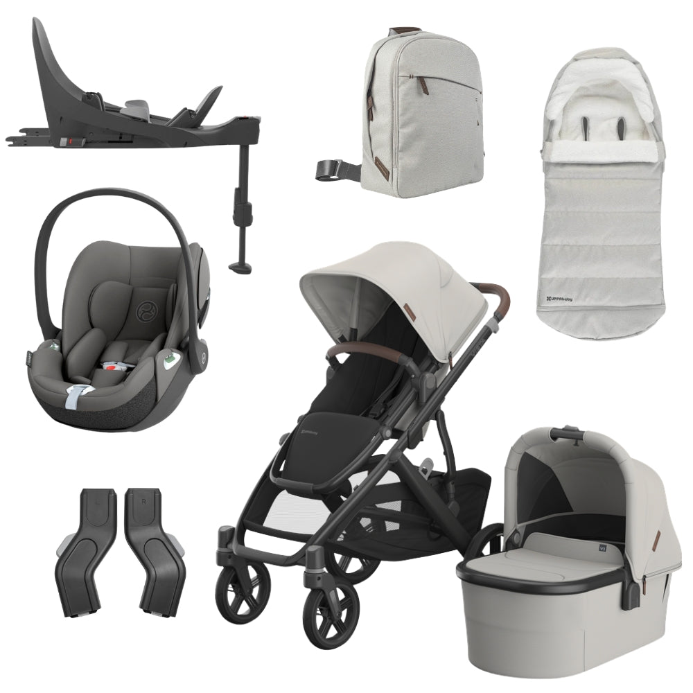 UPPAbaby Vista V3 Bundle w/Cloud T Car Seat & Base, Savannah