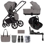 Venicci Claro 2 Fog 4-in-1 Bundle - with Tiago Black