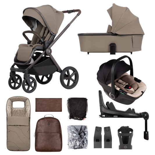 Venicci Upline 2 3-in-1 Plus Bundle w/Tiago 360 Car Seat