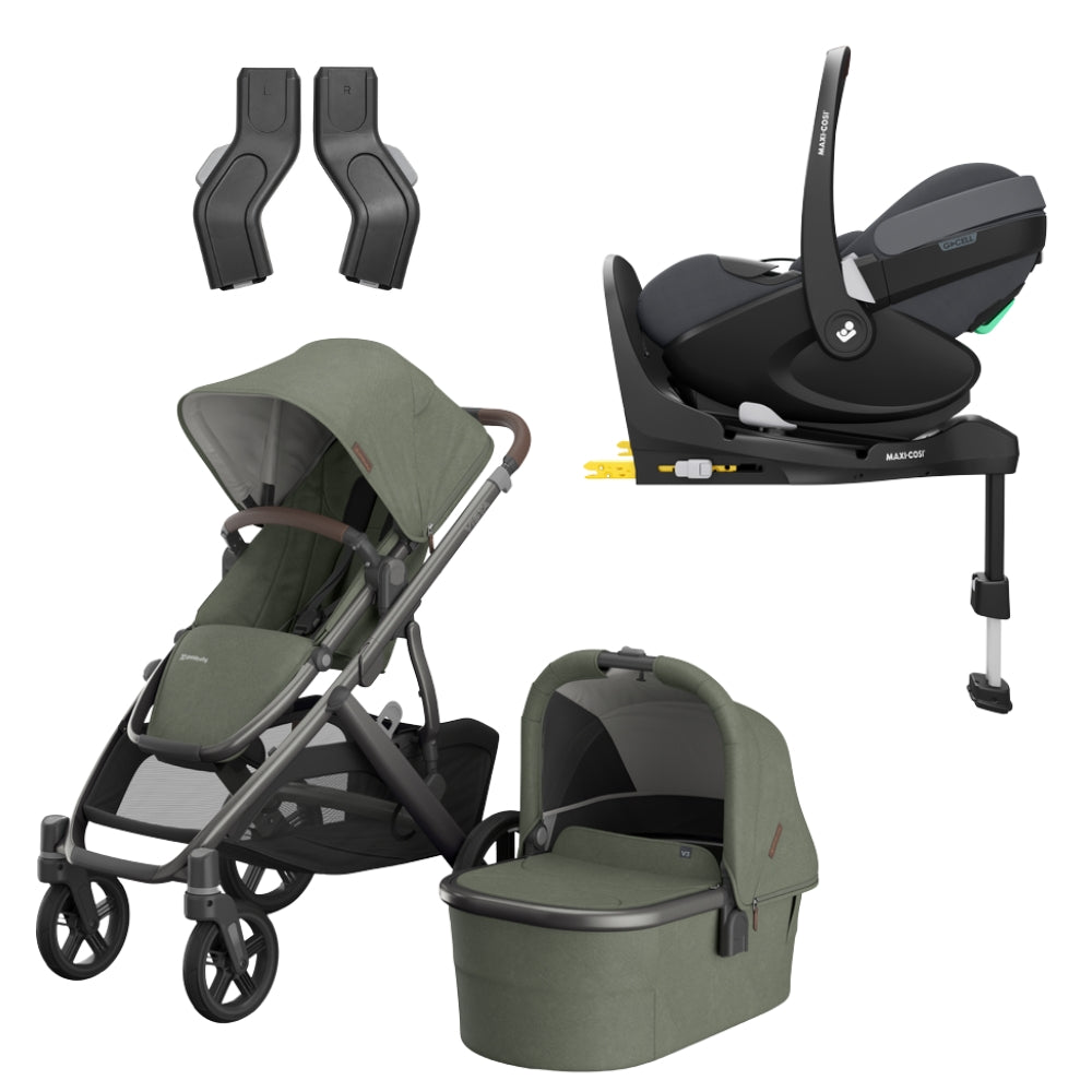 UPPAbaby Vista V3 Bundle w/Maxi Cosi Pebble 360 Pro² Car Seat & Base