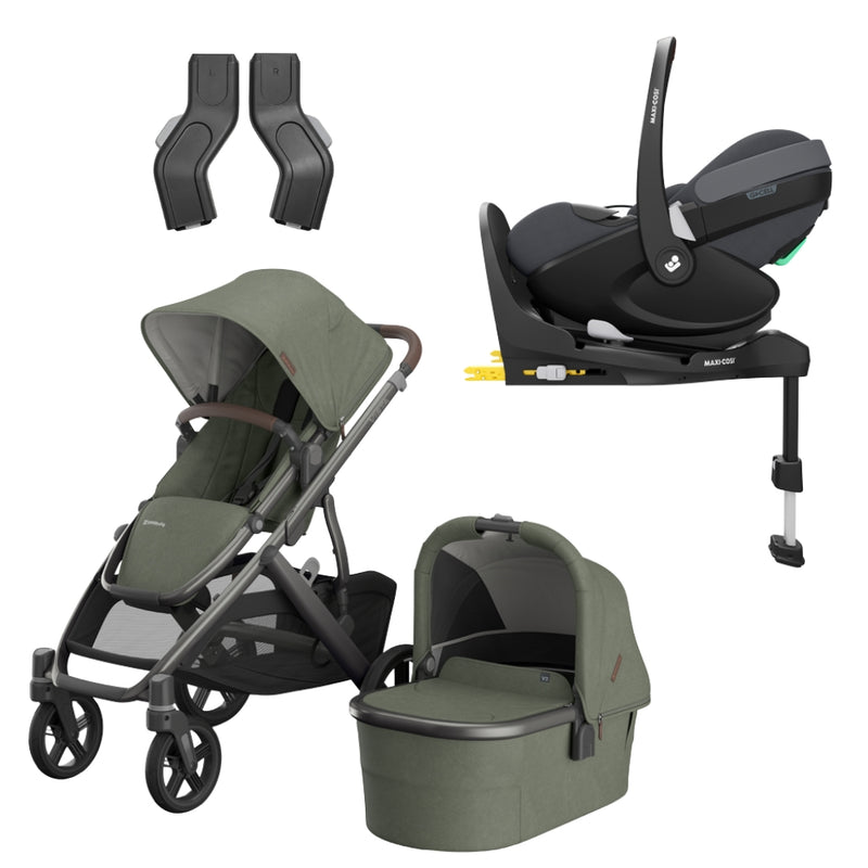 UPPAbaby Vista V3 Bundle w/Maxi Cosi Pebble 360 Pro² Car Seat & Base