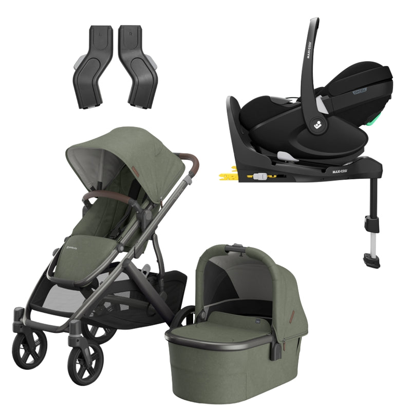 UPPAbaby Vista V3 Bundle w/Maxi Cosi Pebble 360 Pro² Car Seat & Base