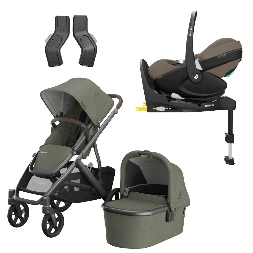 UPPAbaby Vista V3 Bundle w/Maxi Cosi Pebble 360 Pro² Car Seat & Base