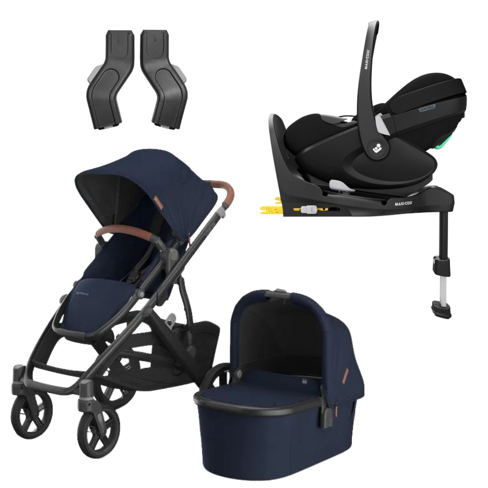 UPPAbaby Vista V3 Bundle w/Maxi Cosi Pebble 360 Pro² Car Seat & Base