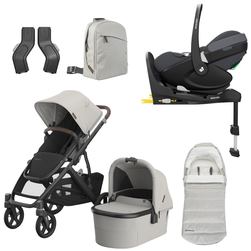 UPPAbaby Vista V3 Bundle w/Maxi Cosi Pebble 360 Pro², Savannah