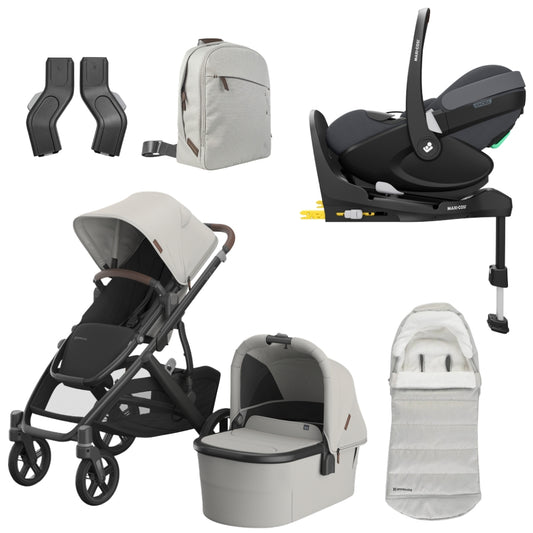 UPPAbaby Vista V3 Bundle w/Maxi Cosi Pebble 360 Pro², Savannah