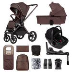 Venicci Upline 2 SE Burgundy 3-in-1 Plus Bundle - Tiago Car Seat