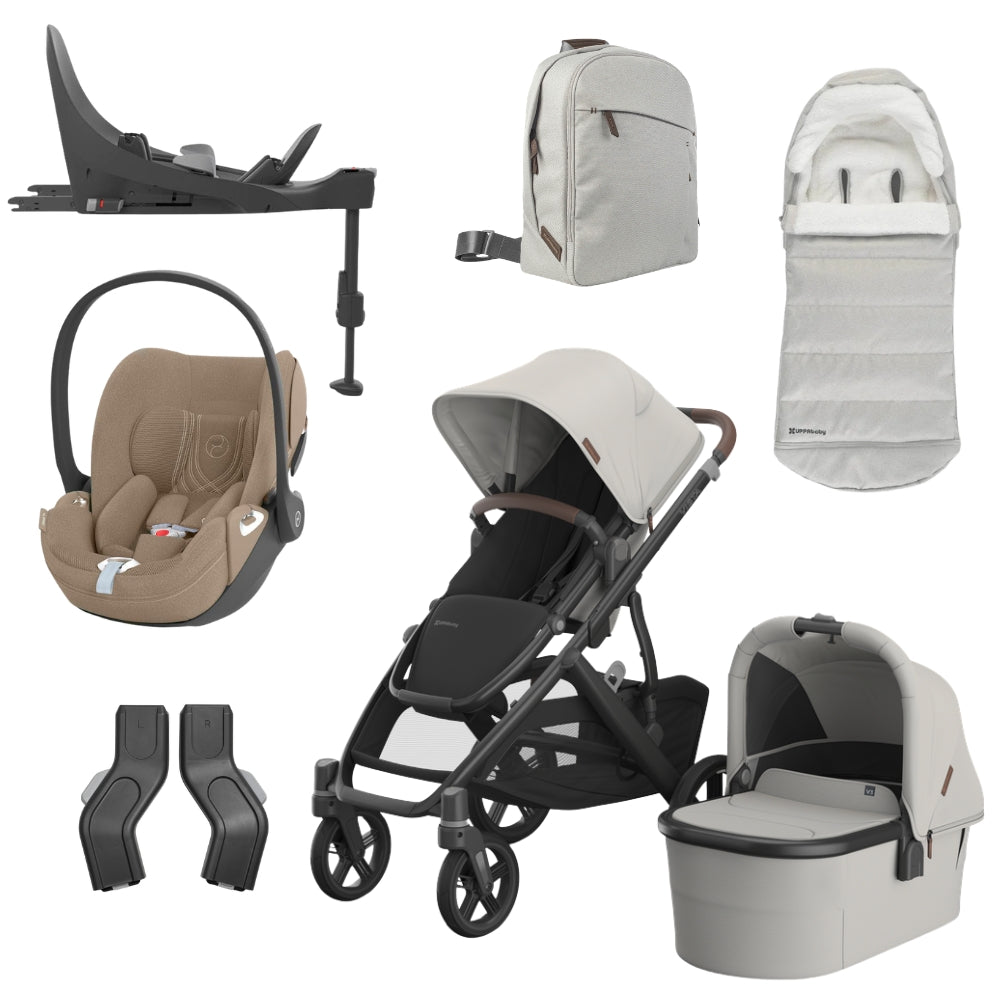 UPPAbaby Vista V3 Bundle w/Cloud T Car Seat & Base, Savannah