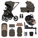 Venicci Upline 3 Truffle 4-in-1 Bundle - with Tiago Beige