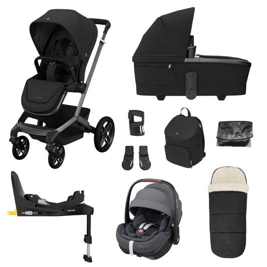 Maxi Cosi Fame 9pc Premium Bundle w/Pebble 360 Pro²