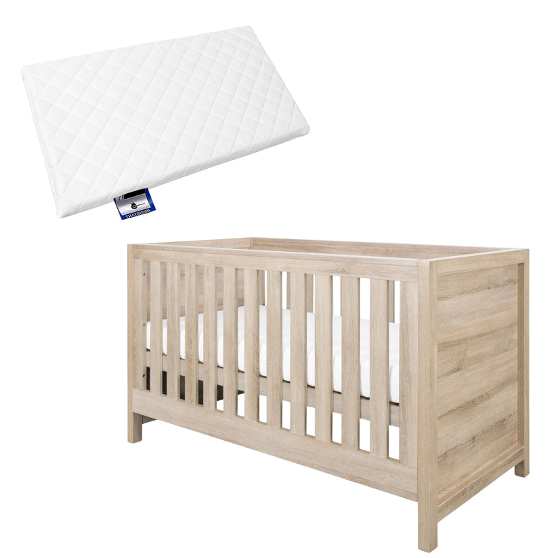 Tutti Bambini Modena Cotbed & Mattress, Oak