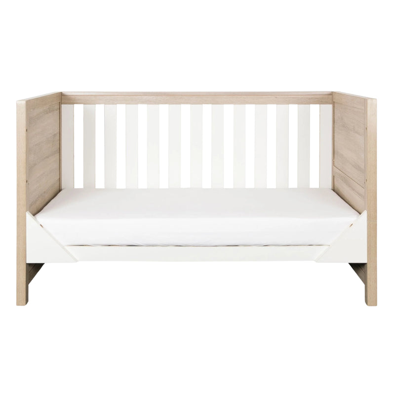 Tutti Bambini Modena Cotbed & Mattress, White/Oak