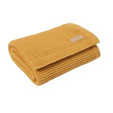 Tutti Chunky Knitted Blanket Ochre