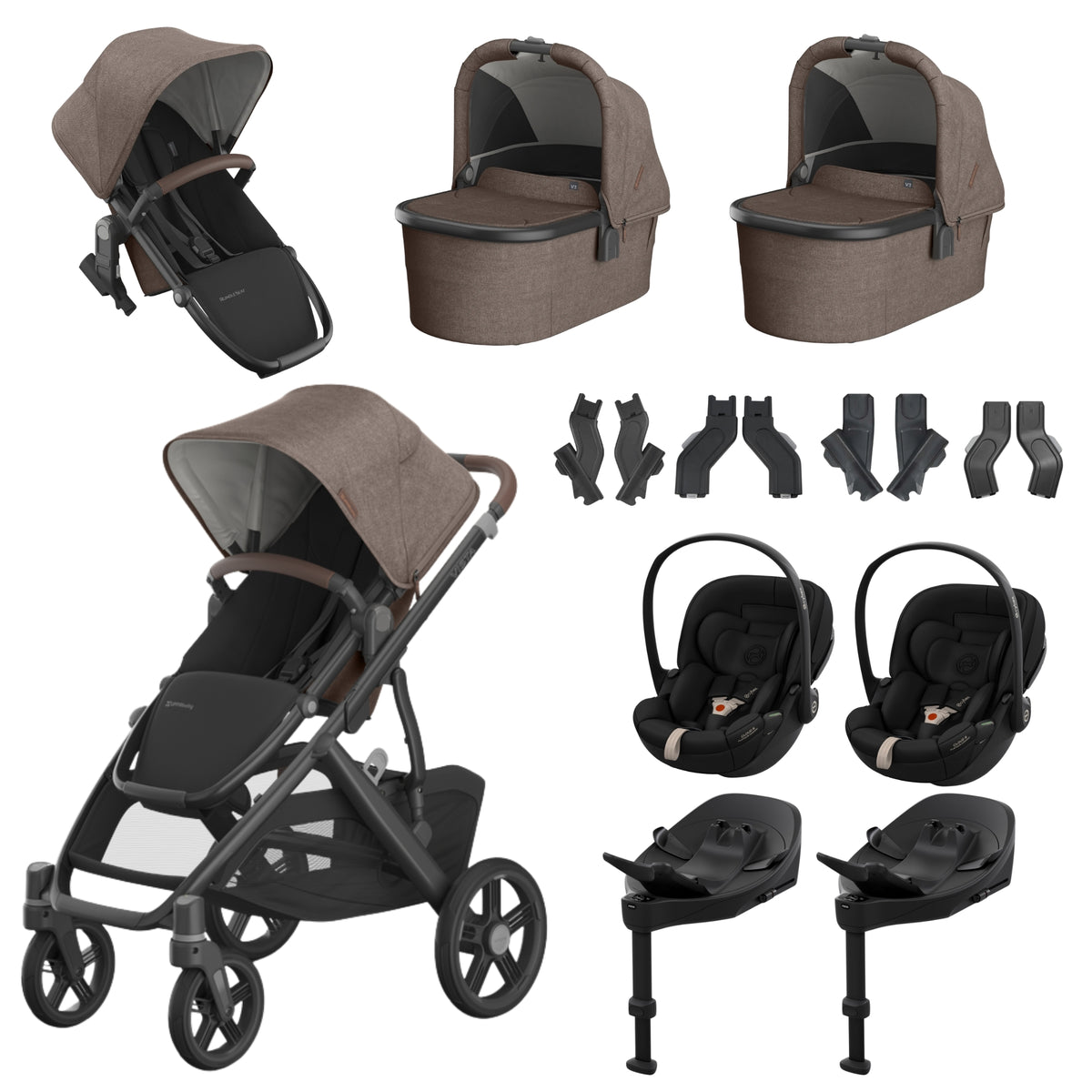 UPPAbaby Vista V3 Twin - with Cybex Cloud S